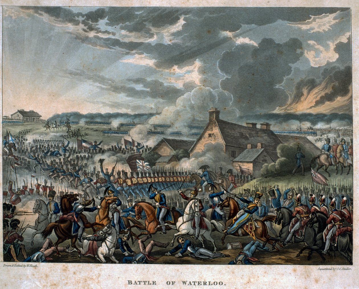 Waterloo Savaşı 1815, T.Tegg tarafından yayınlanan 
