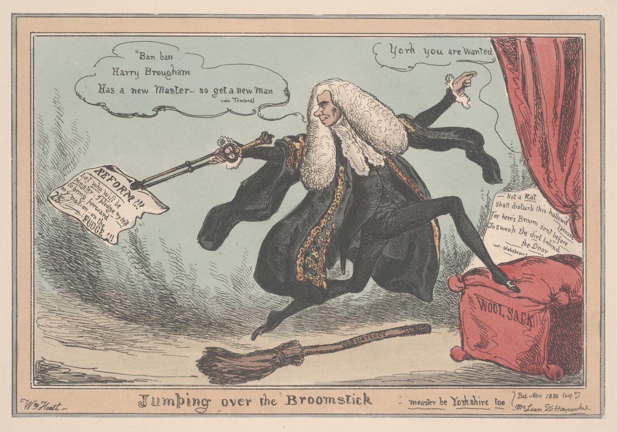Süpürgenin Üzerinden Atlamak - Measter da Yorkshire olsun, 1830 by William Heath