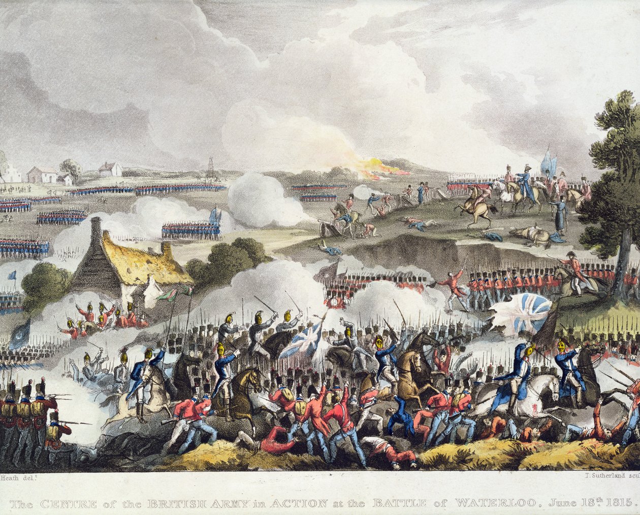 İngiliz Ordusunun Merkezi, Waterloo Savaşı