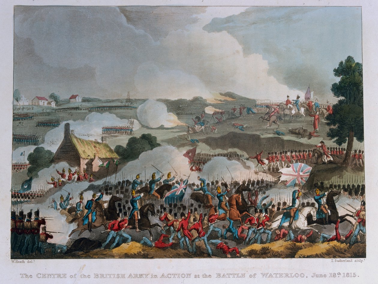 İngiliz ordusunun merkezi, 1815 Waterloo Savaşı