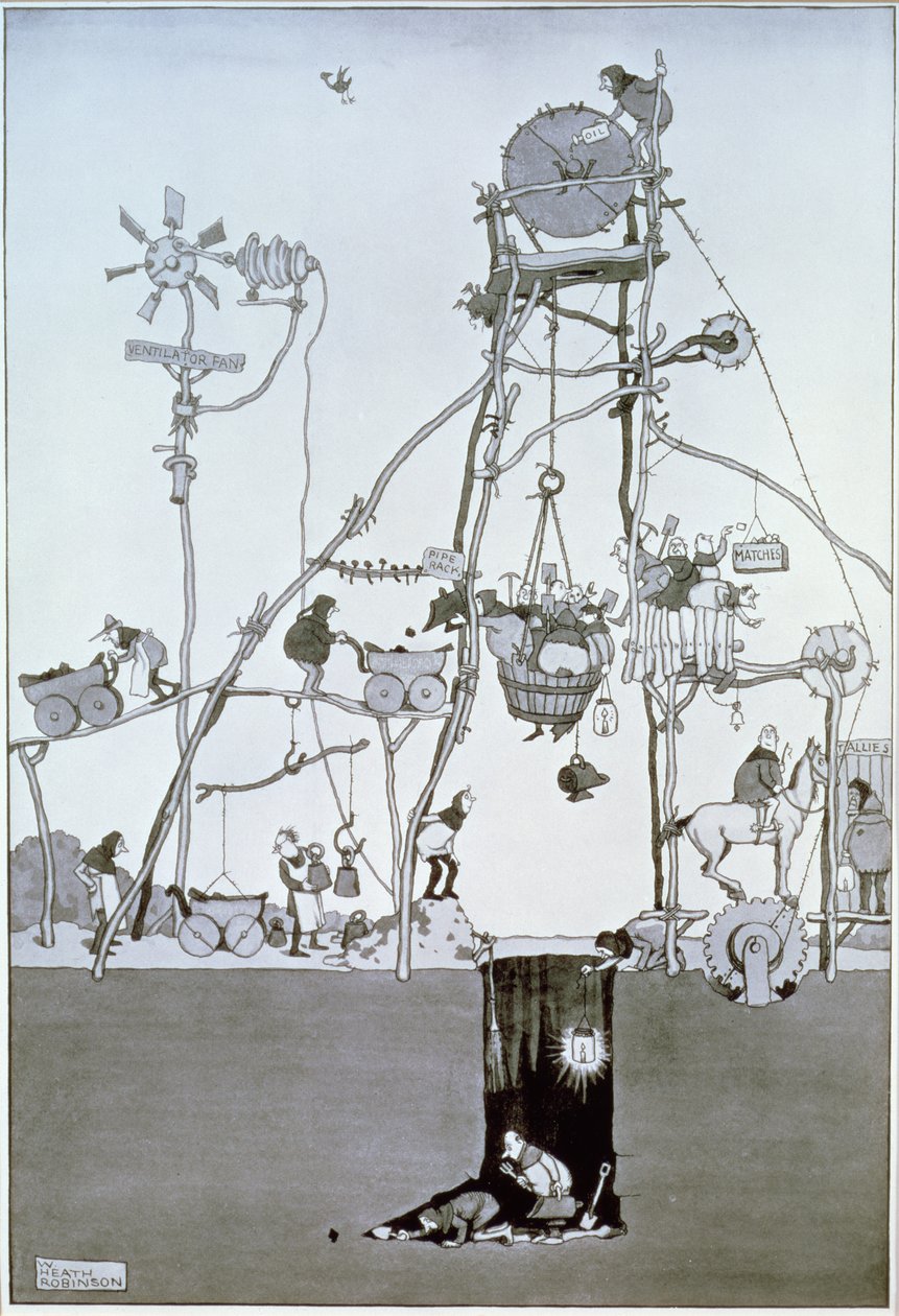 Çukur Baş, c.1930 by William Heath Robinson