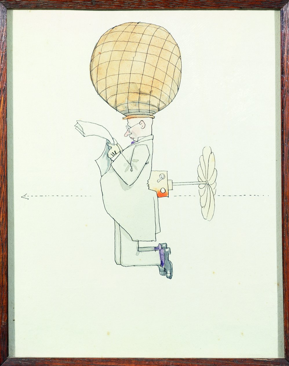 Beyler için Kişisel Hava Seyahat Sistemi by William Heath Robinson