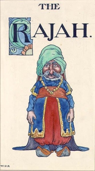 Rajah (kağıt üzerine sulu boya) by William Heath Robinson