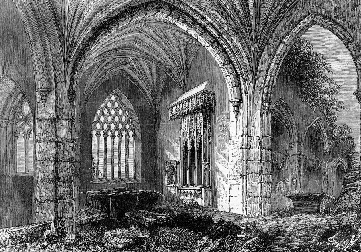 Kutsal Haç Manastırı, c.1841 by William Henry Bartlett