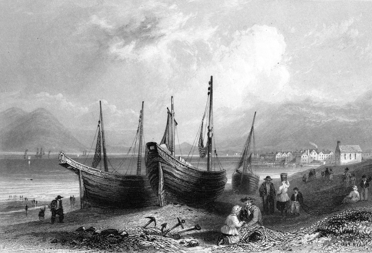 Allonby, c.1830-50  by William Henry Bartlett