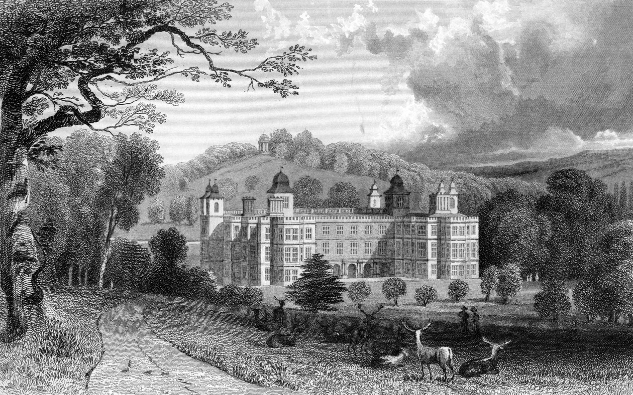 Audley End, Essex, Henry Adlard tarafından kazınmış, 1832 by William Henry Bartlett
