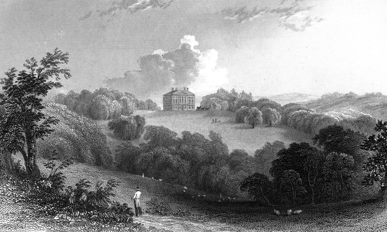 Copped Hall, Essex, Thomas Garner tarafından kazınmış, 1832 by William Henry Bartlett