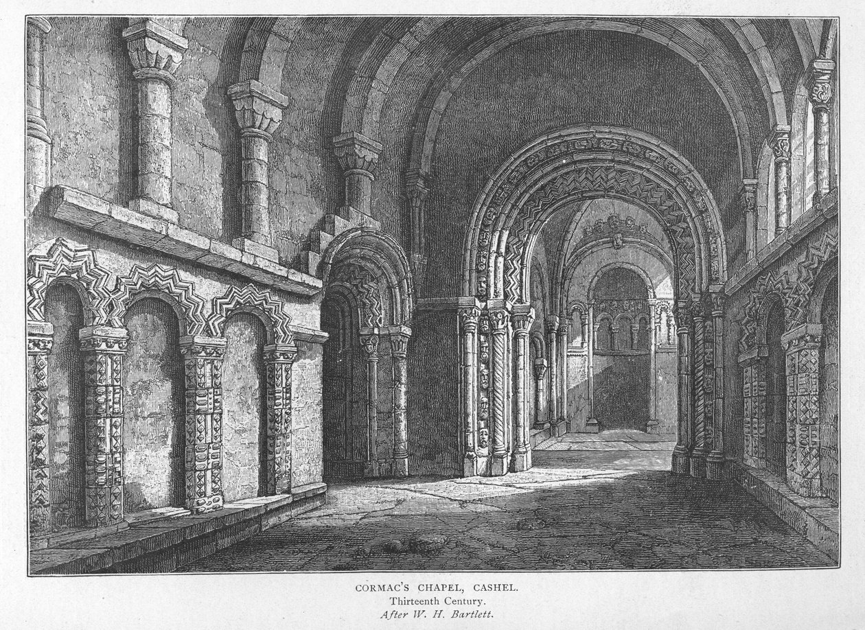Cormac Şapeli, Cashel by William Henry Bartlett