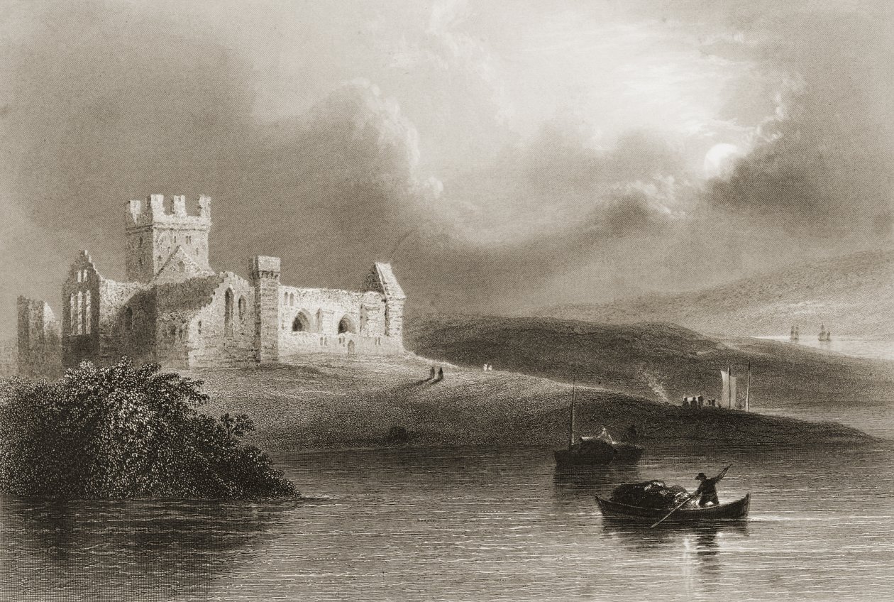 Dunbrody Manastırı, County Wexford, İrlanda, George Virtue, 1860