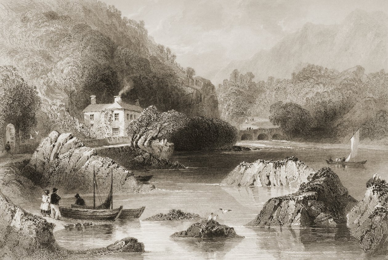 Gleengarriff Inn, Glengarriff, Cork County, George Virtue, 1860