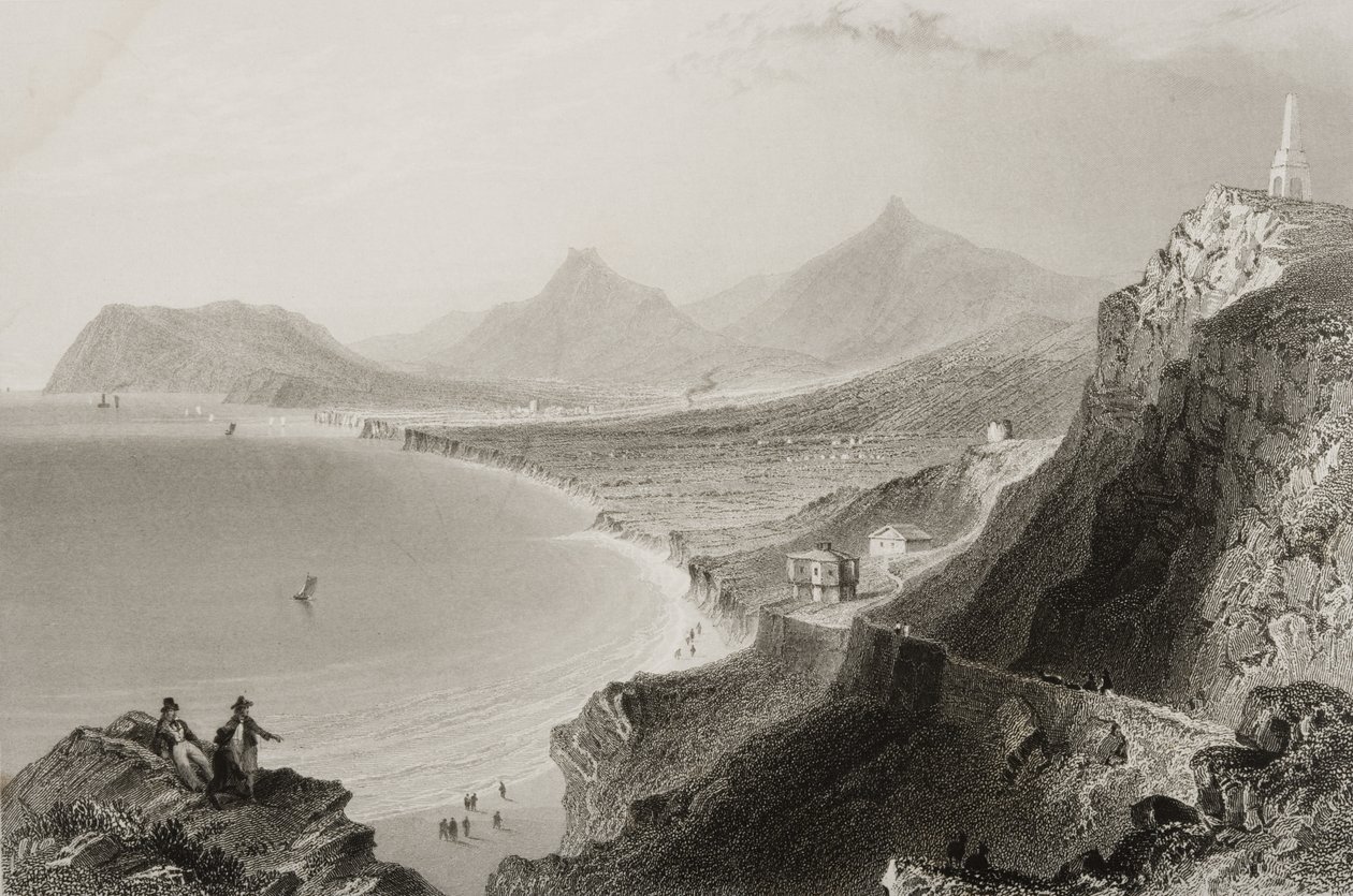 Killiney Bay, County Dublin, İrlanda, George Virtue, 1860