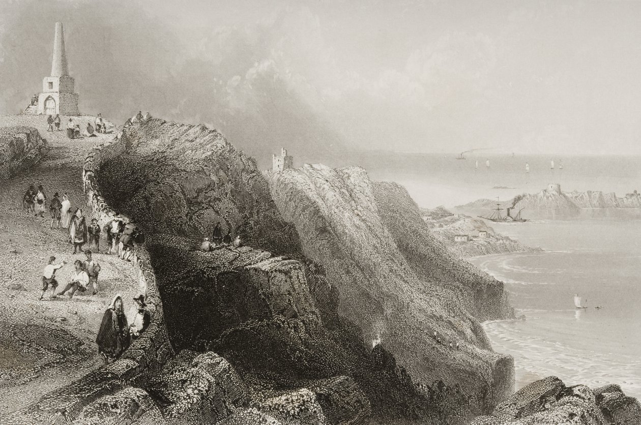 Killiney Hill, County Dublin, İrlanda, George Virtue, 1860