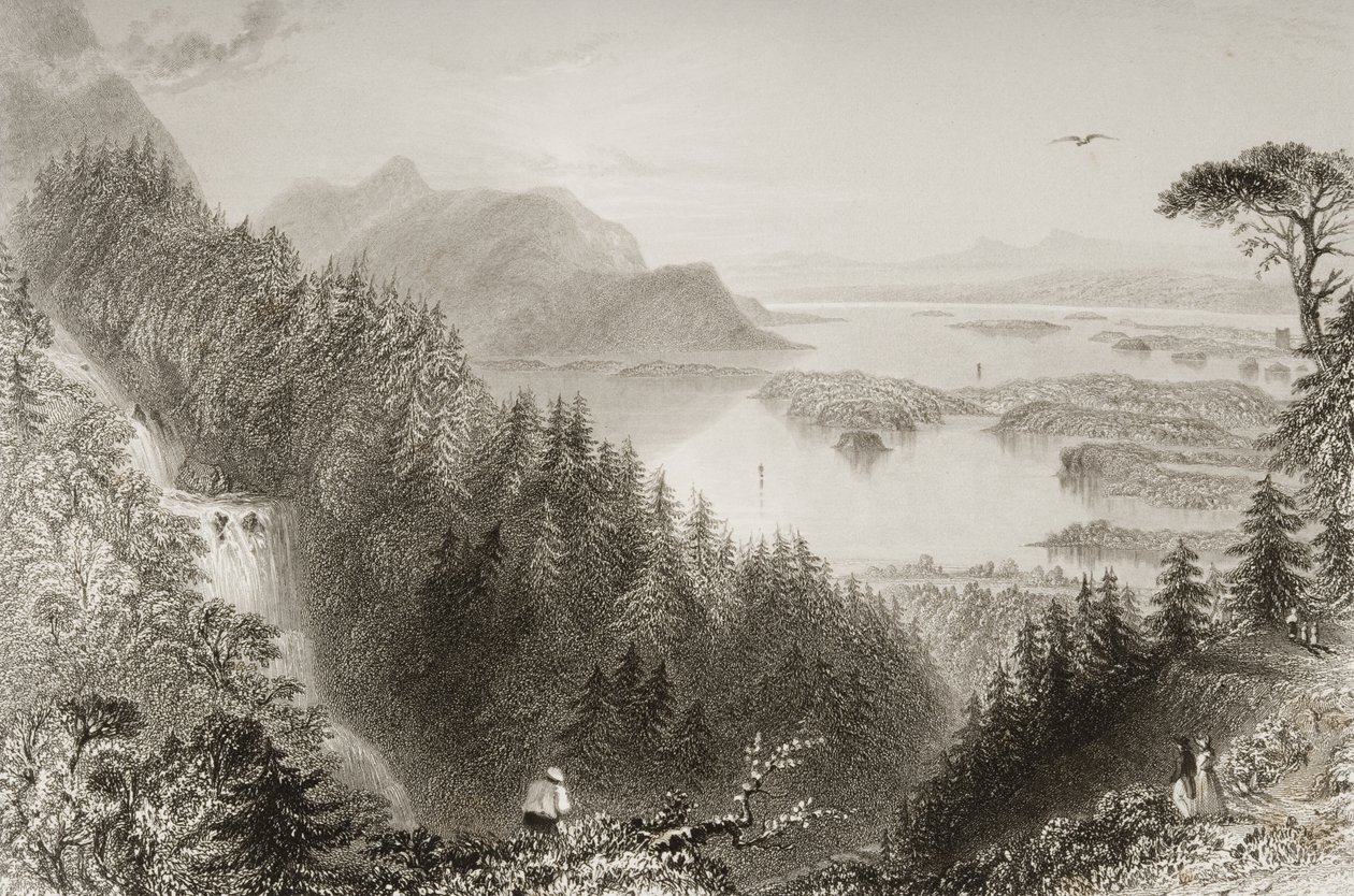 Lower and Turk Lakes, County Killarney, Ireland, from 
