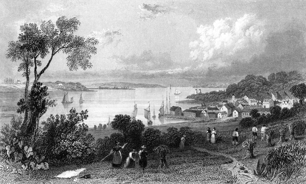 Manningtree, Essex, Charles Mottram tarafından kazınmış, 1832 by William Henry Bartlett