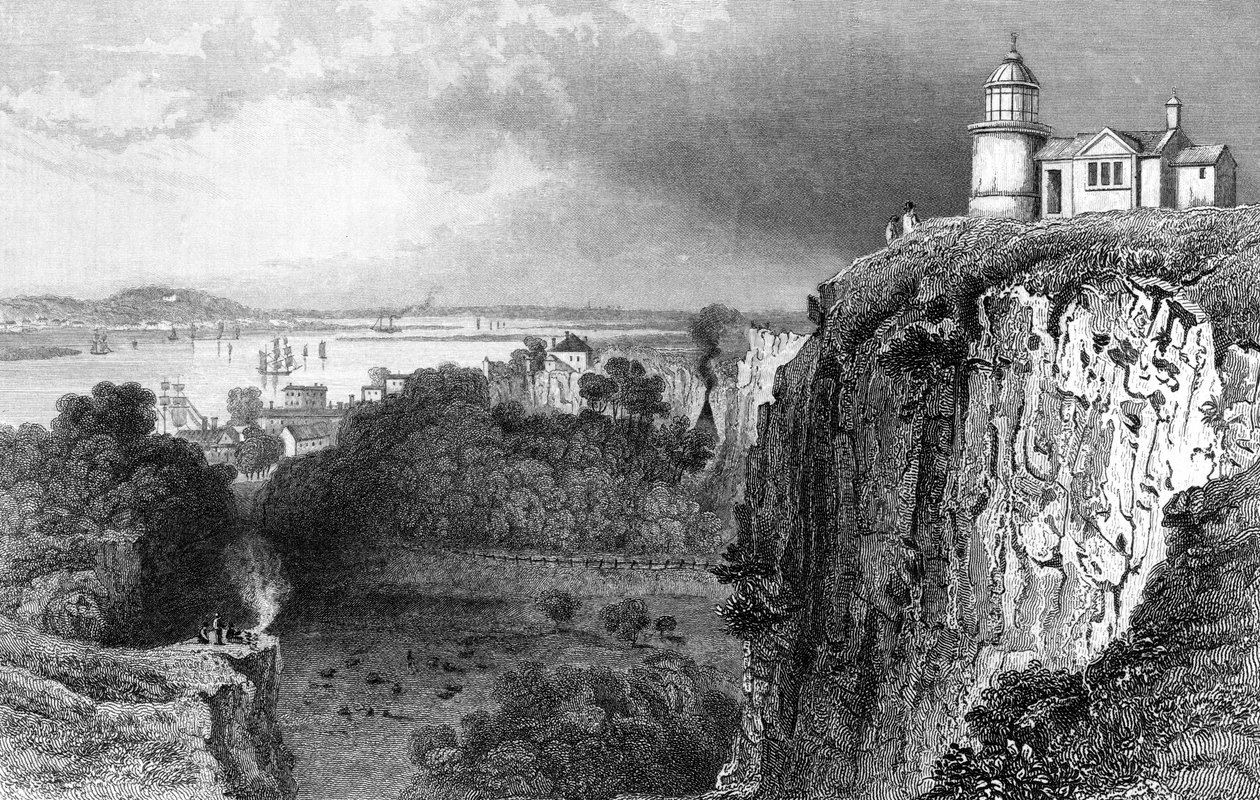 Purfleet, Essex, John Rogers tarafından kazınmış, 1832 by William Henry Bartlett