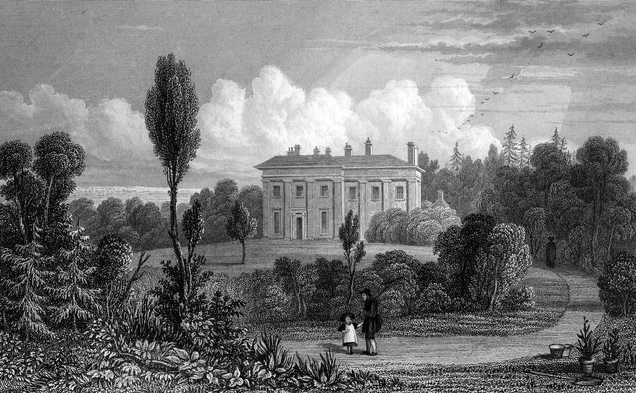 Riffhams Lodge, Essex, 1835 by William Henry Bartlett