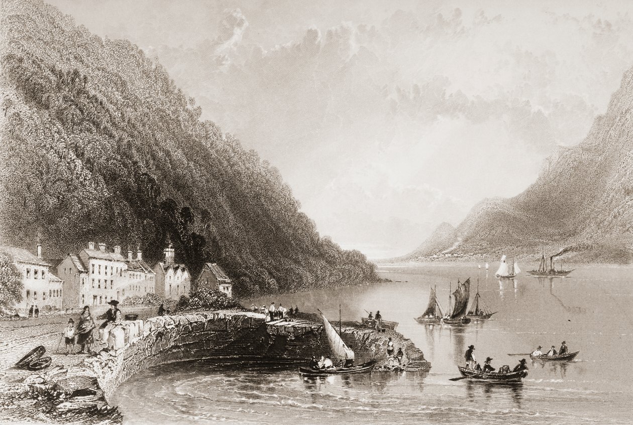 Rosstrevor İskelesi, County Down, George Virtue, 1860