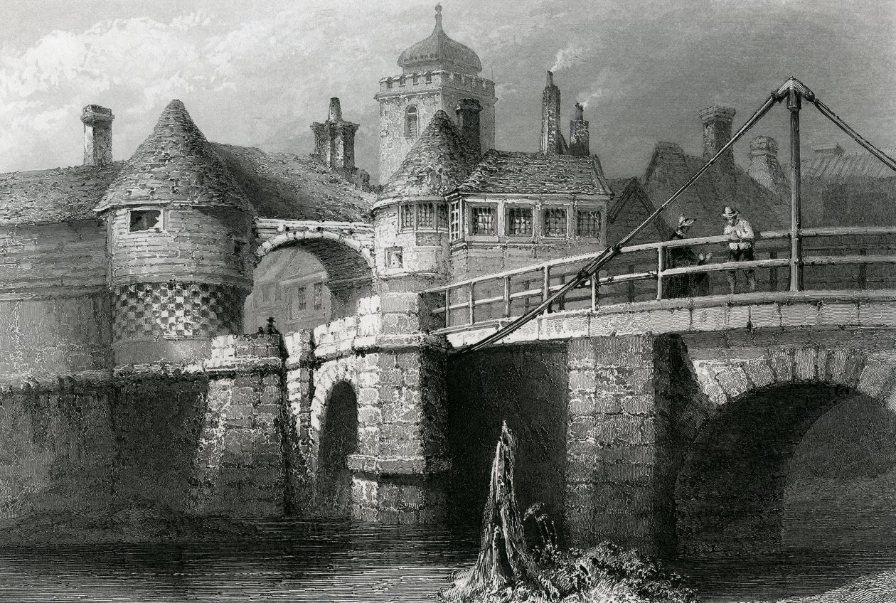 Sandviç, E. Challis tarafından kazınmış, 1841 by William Henry Bartlett