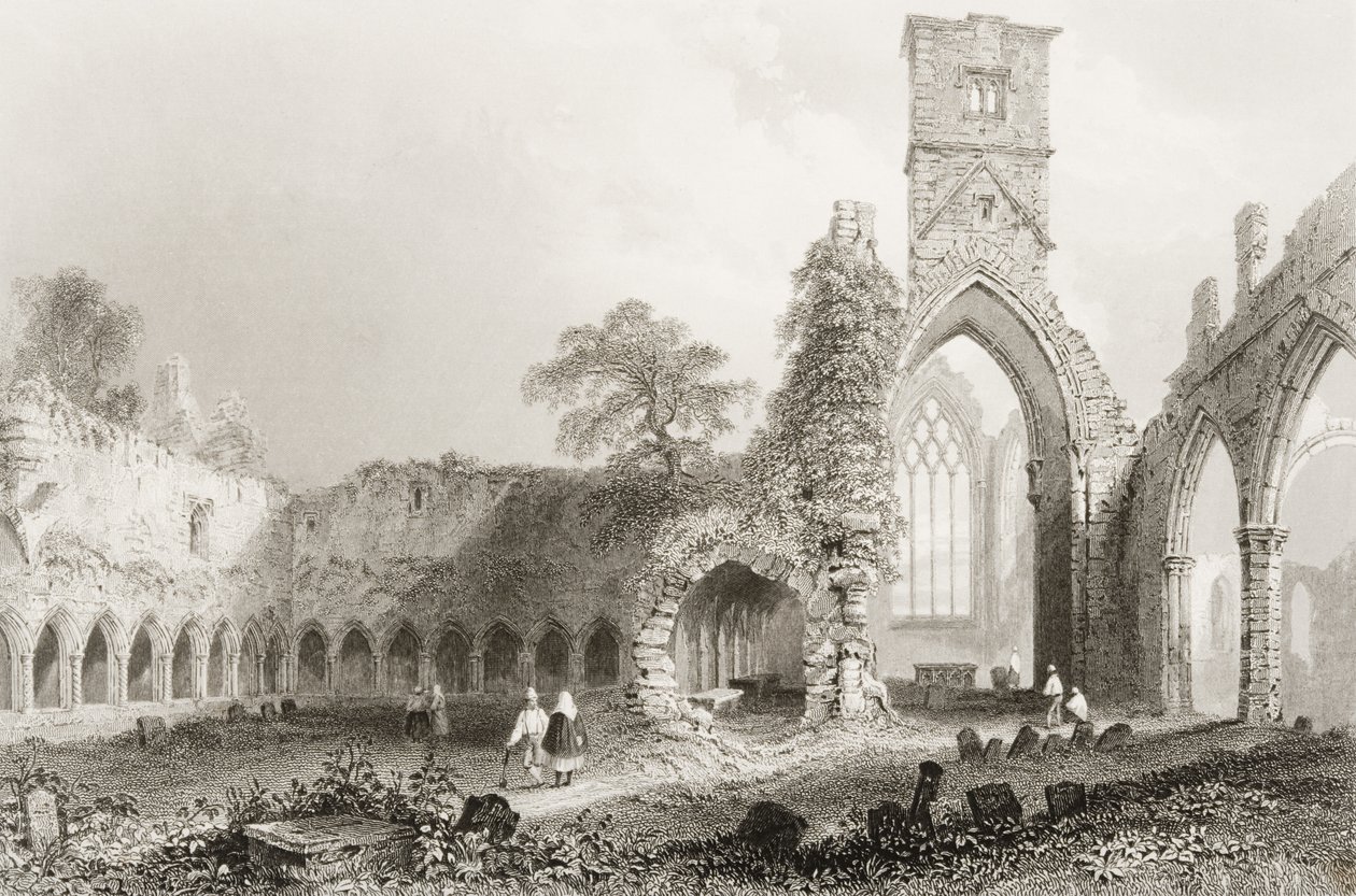 Sligo Manastırı, County Sligo, İrlanda, George Virtue, 1860
