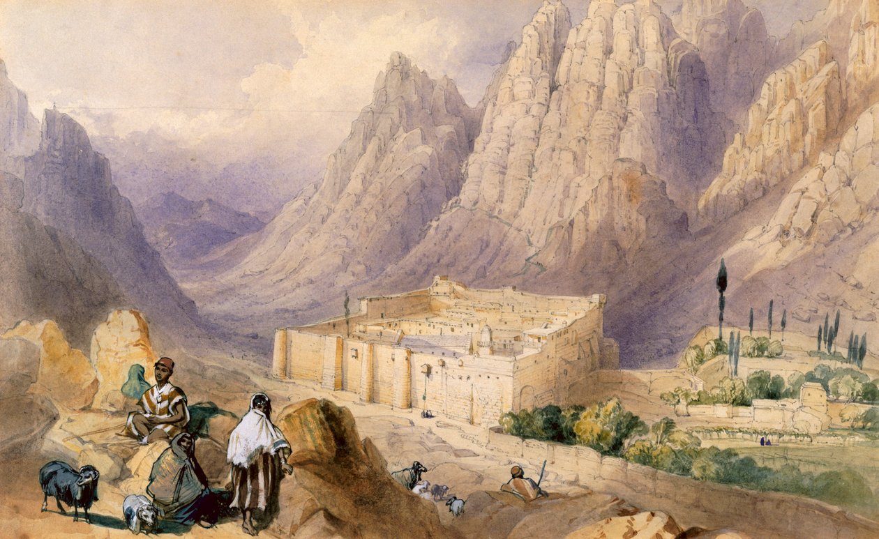 St. Catherine Manastırı, Sina Dağı by William Henry Bartlett