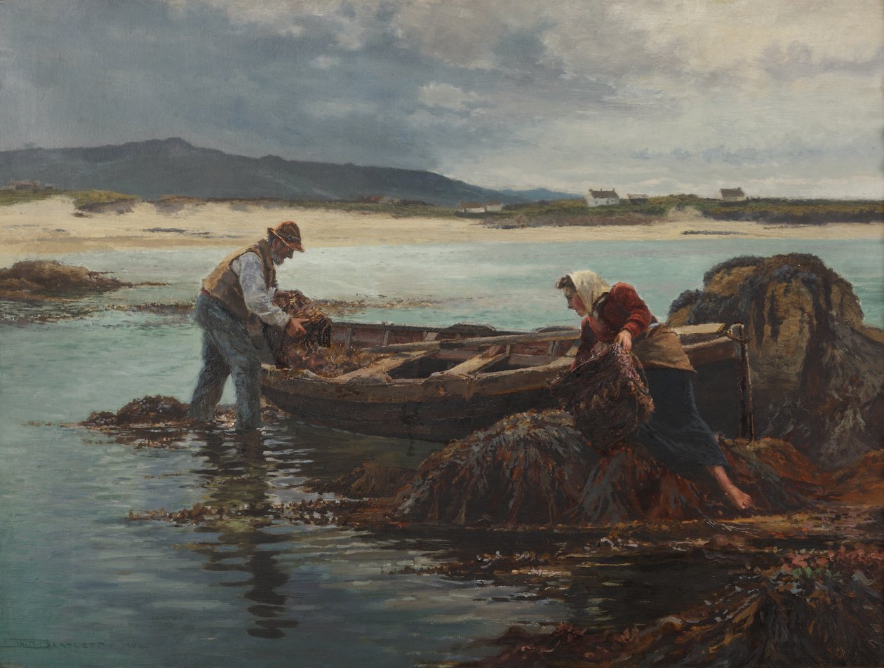 Dulse Toplayıcıları, 1904 by William Henry Bartlett