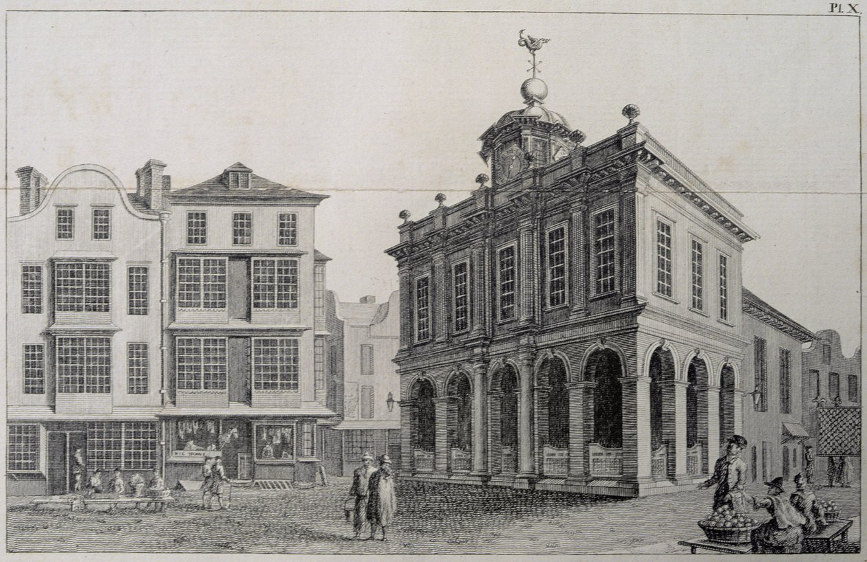 The Exchange, Cork, İrlanda by William Henry Bartlett