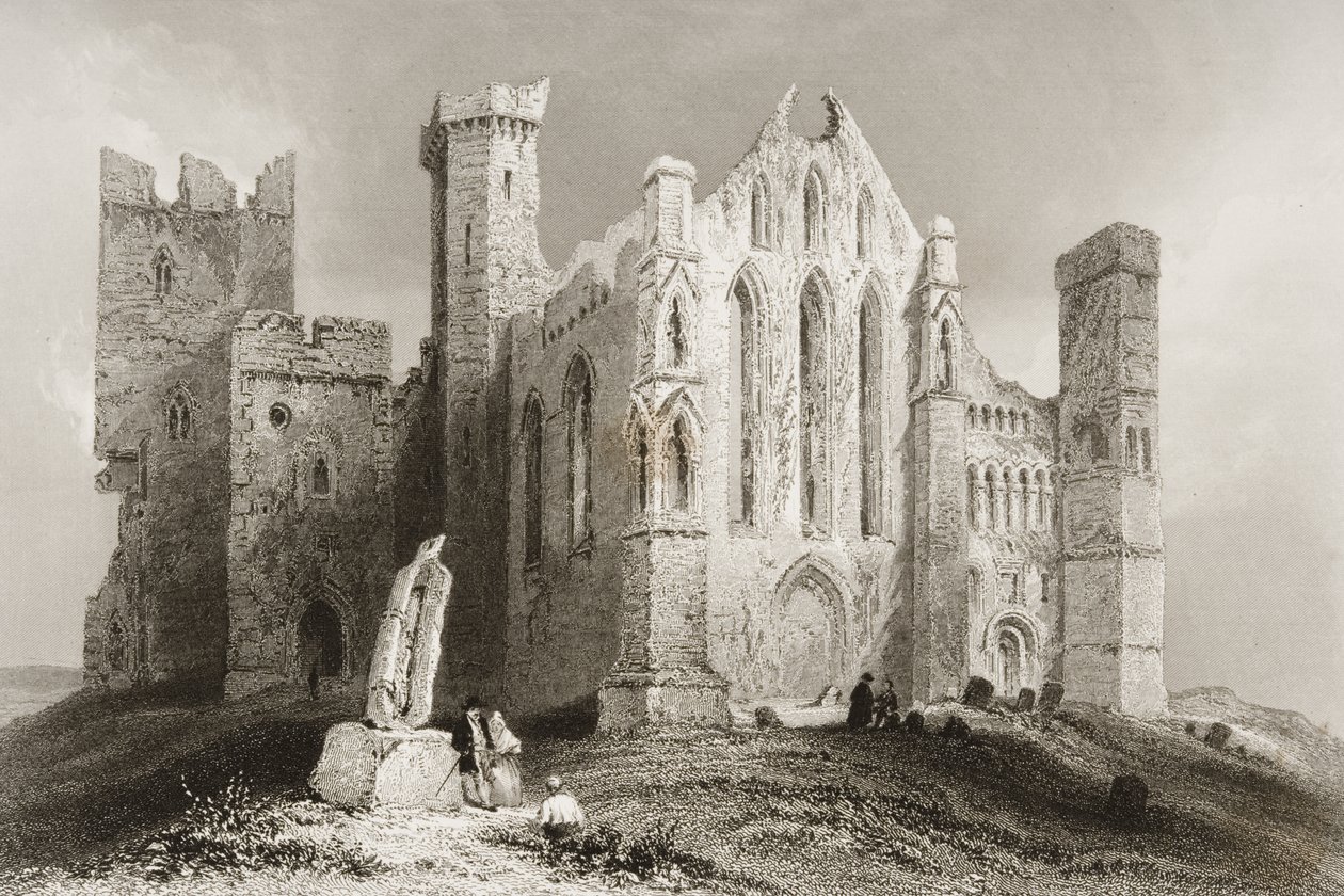 Cashel Kayası, County Tipperary, İrlanda, George Virtue, 1860