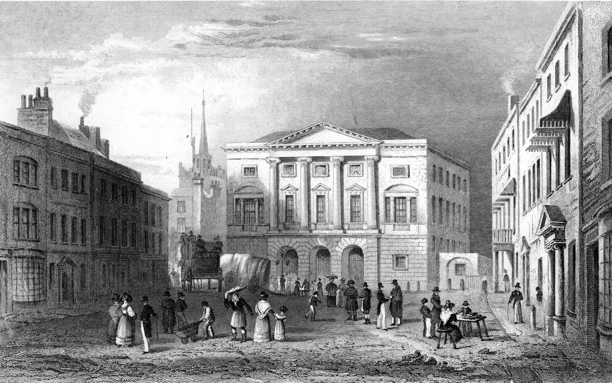 Shire Hall, Chelmsford, Essex, Samuel Lacey tarafından oyulmuş, 1832 by William Henry Bartlett