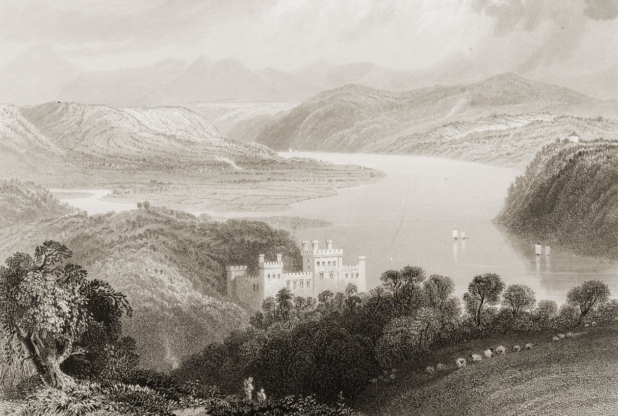 Youghal (County Cork) ve Lismore (County Waterford), İrlanda arasındaki Karasu Vadisi, George Virtue, 1860