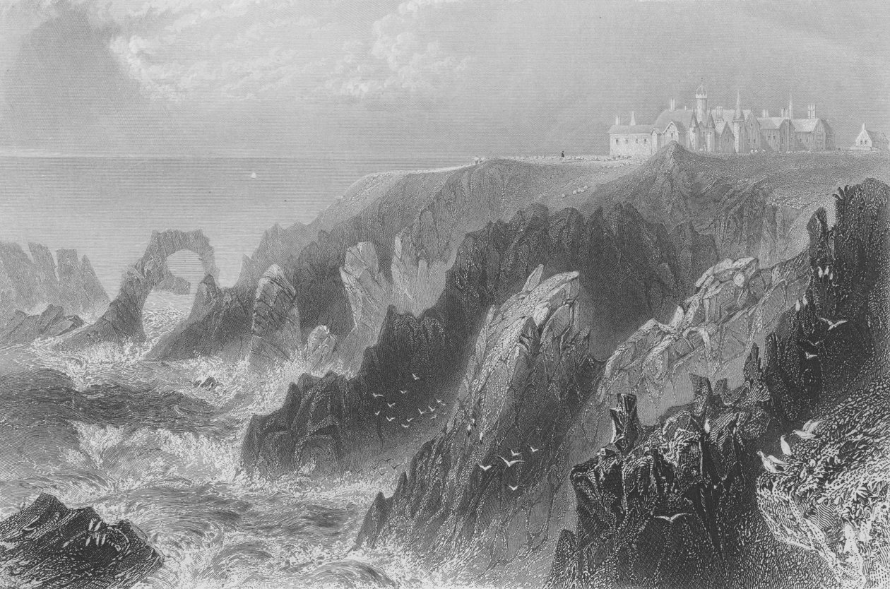 Peterhead yakınlarındaki Slaines Kalesi