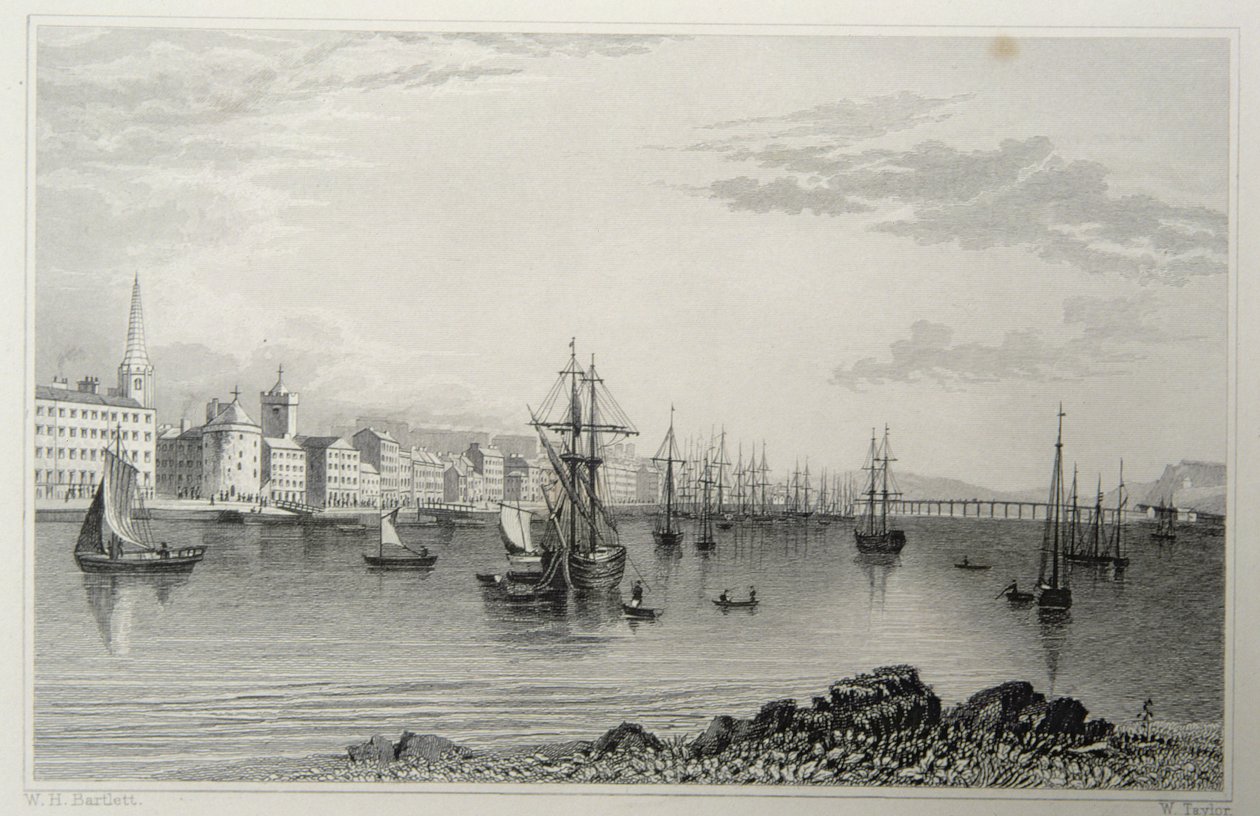 Waterford, İrlanda, W. Taylor tarafından oyulmuş by William Henry Bartlett