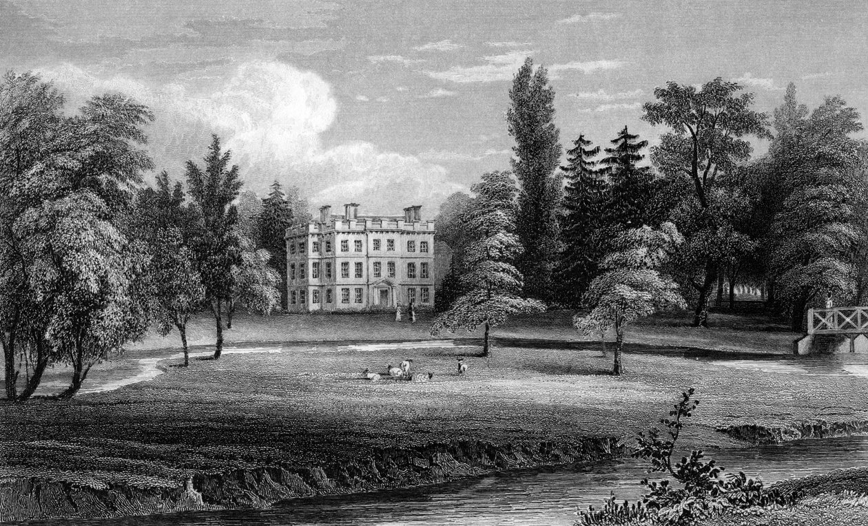Writtle Lodge, Essex, William Tombleson tarafından kazınmış, 1832 by William Henry Bartlett