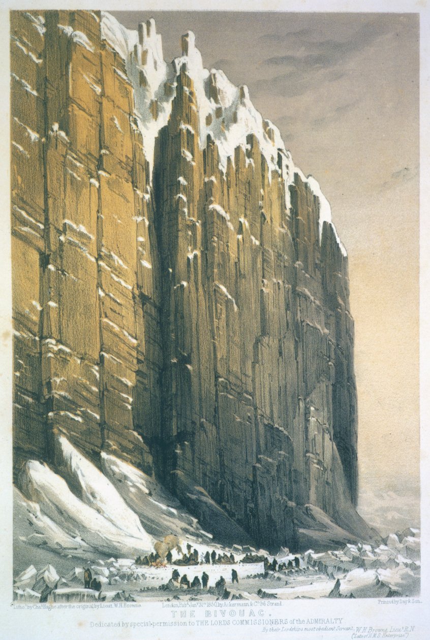 Bivouac, Cape Seppings, Charles Haghe (1810-88) tarafından 1850