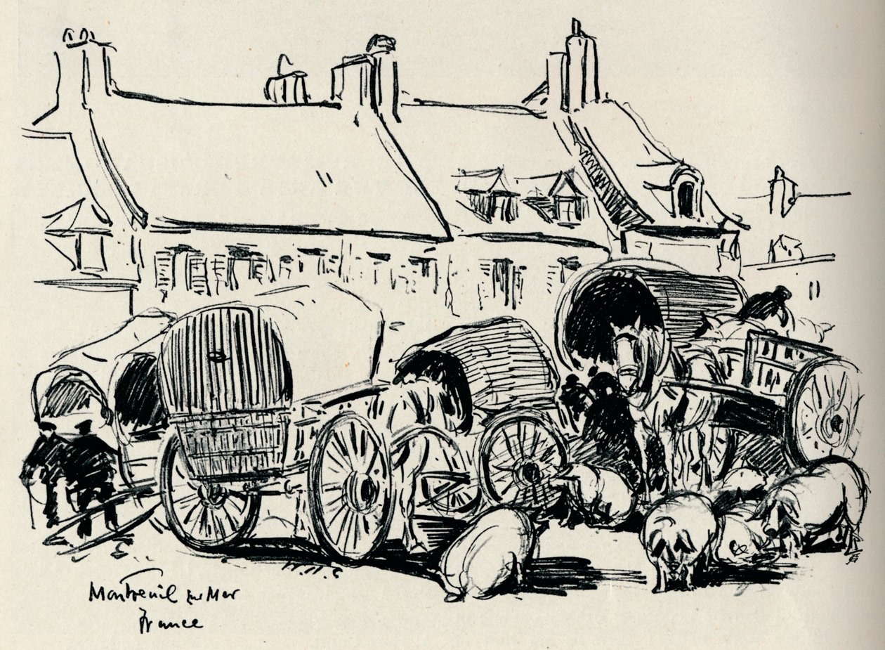 Montreuil-Sur-Mer, Fransa, c1907. by William Henry Charlton