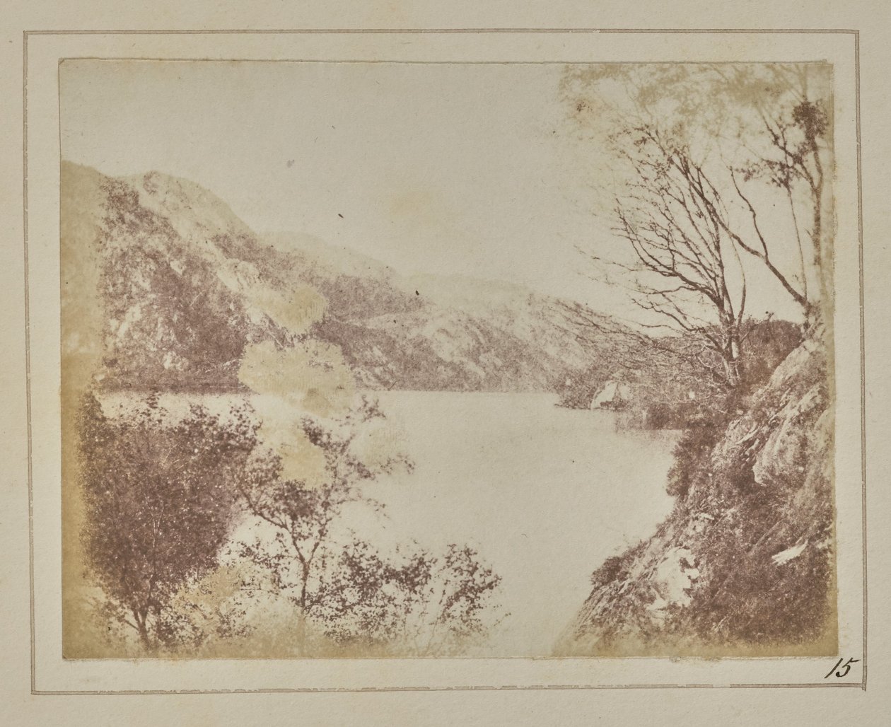 Loch Katrine Manzarası by William Henry Fox Talbot
