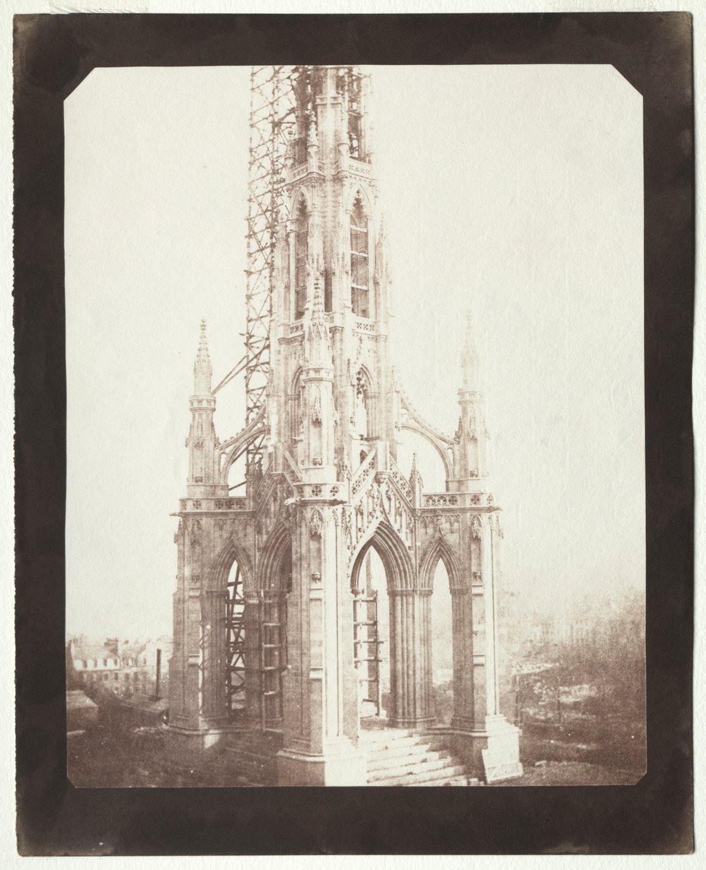 Scott Anıtı Yapım Aşamasında, 1844. by William Henry Fox Talbot