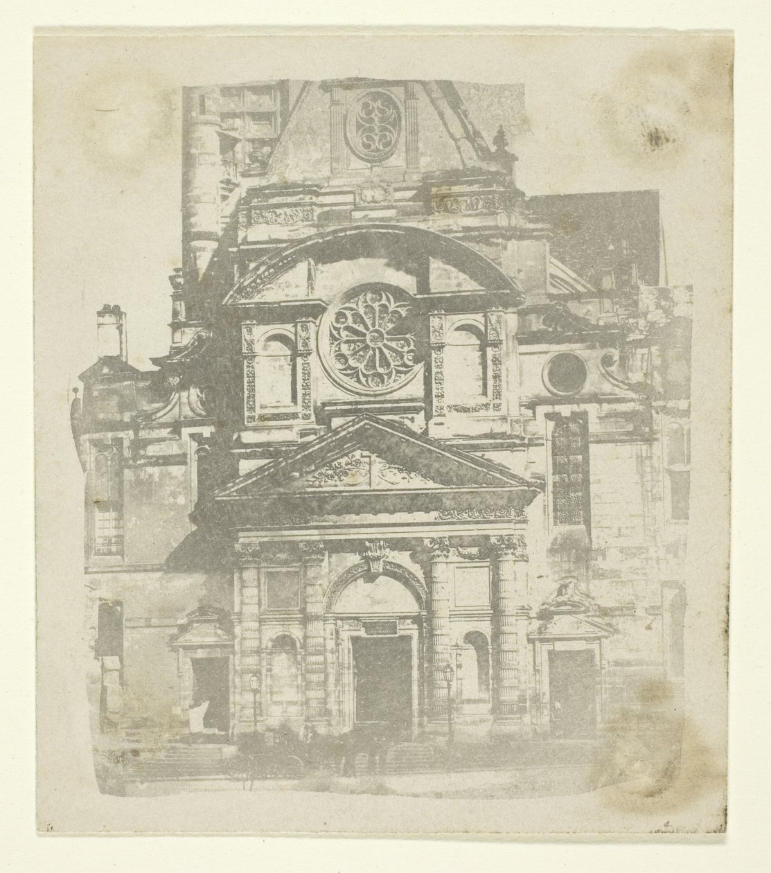St. Etienne du Mont, Cephe by William Henry Fox Talbot
