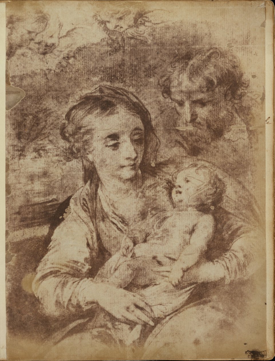 Üç Kerubimli Kutsal Aile by William Henry Fox Talbot