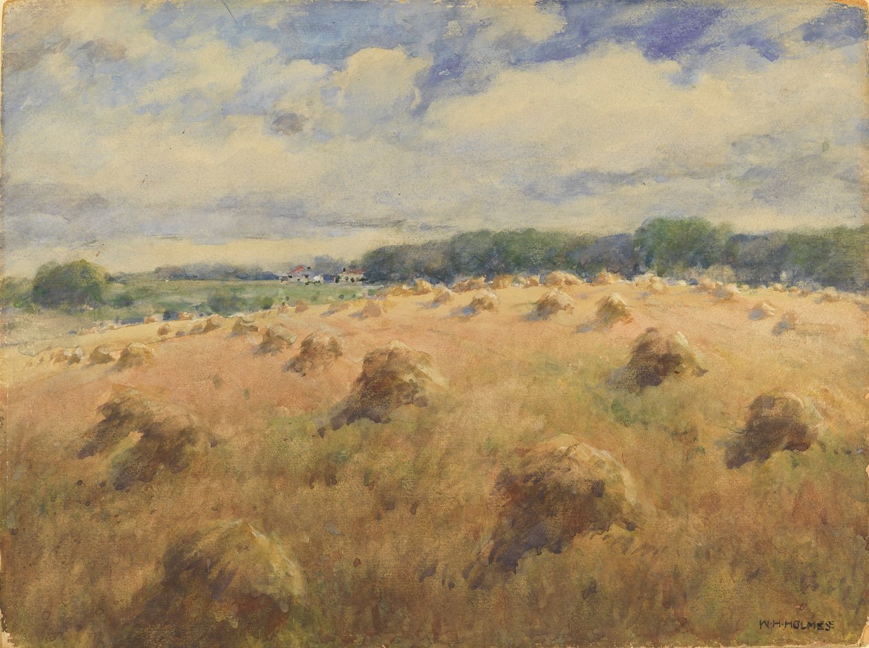 Maryland Buğday Tarlaları by William Henry Holmes