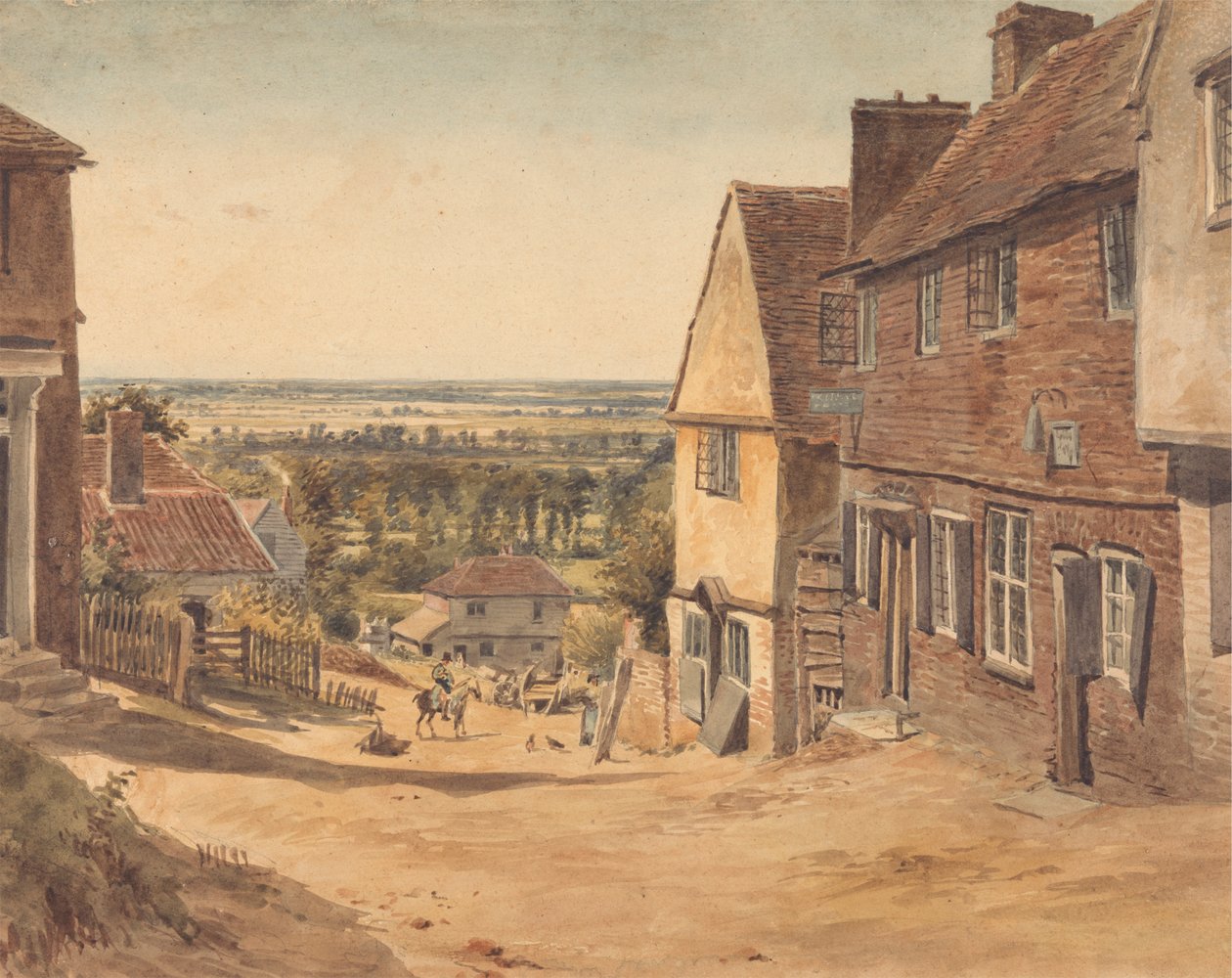 Dagnall Lane, Aziz Albans by William Henry Hunt