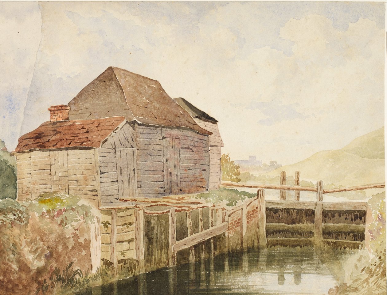 Eski Değirmen ve Kilit Kapıları (St. Catherine's), c.1820-40 by William Henry Hunt