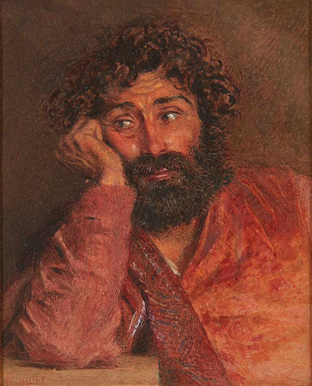Bir Adamın Portresi (suluboya) by William Henry Hunt
