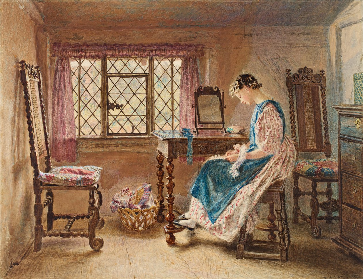 1832 dolaylarında Pazar gününe hazırlık (kağıt üzerinde wc ve guaj) by William Henry Hunt