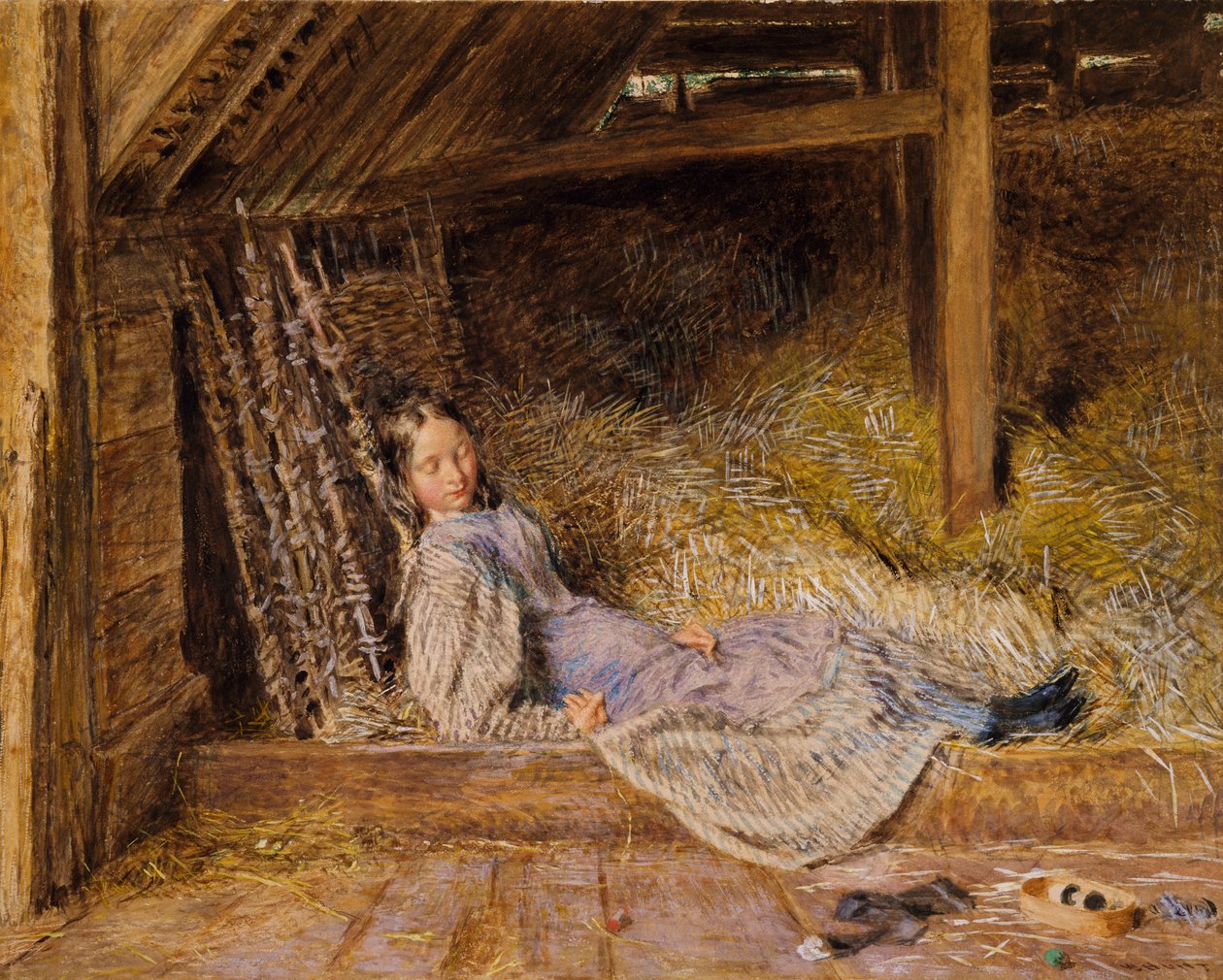 Uyku, yaklaşık 1835-40 by William Henry Hunt
