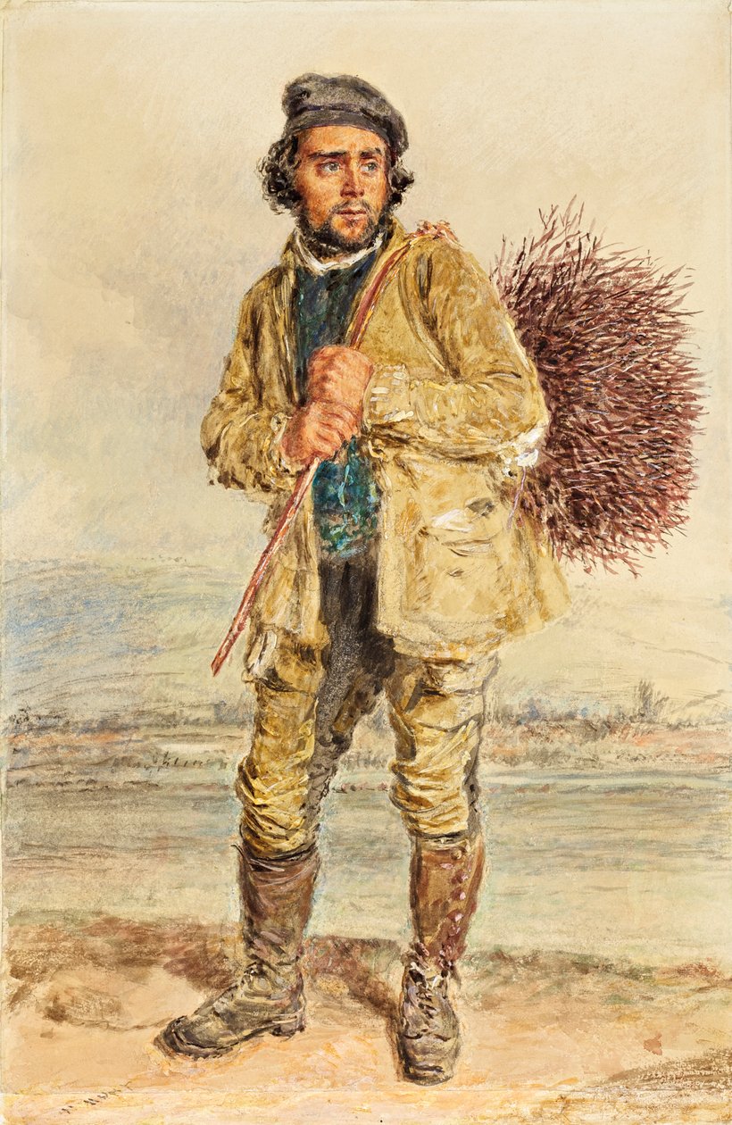 Süpürge Toplayıcı, 1830 dolayları by William Henry Hunt