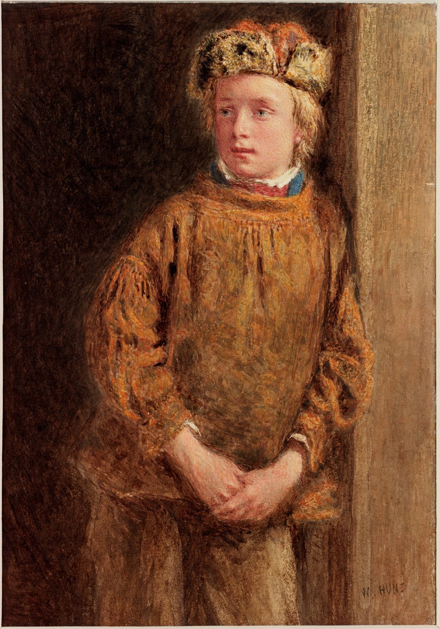 Fisherboy (dokuma kağıt üzerinde bc ve wc) by William Henry Hunt