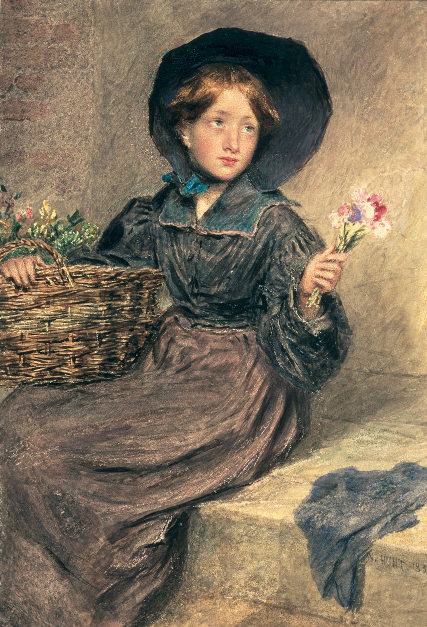 çiçekçi kız by William Henry Hunt