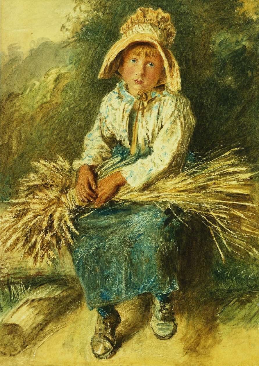 genç Gleaner, by William Henry Hunt