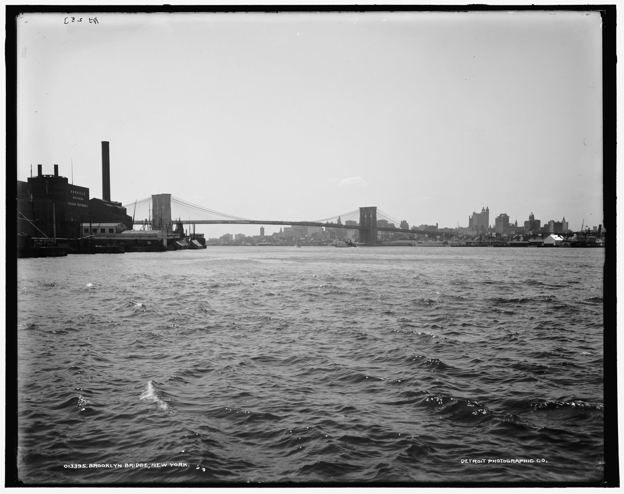 Brooklyn Köprüsü, New York, 1900 dolayları by William Henry Jackson