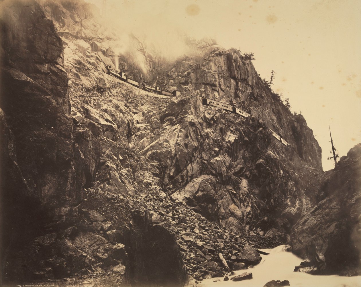 Rio las Animas Kanyonu, c. 1882-1886. by William Henry Jackson